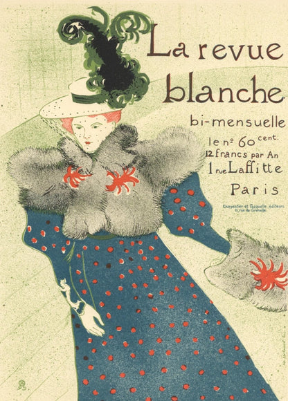 Henri De Toulouse-Lautrec, La Revue Blanche, Les Affiches De Toulouse-Lautrec, Lithograph