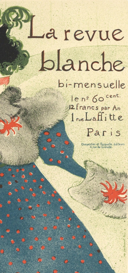 Henri De Toulouse-Lautrec, La Revue Blanche, Les Affiches De Toulouse-Lautrec, Lithograph