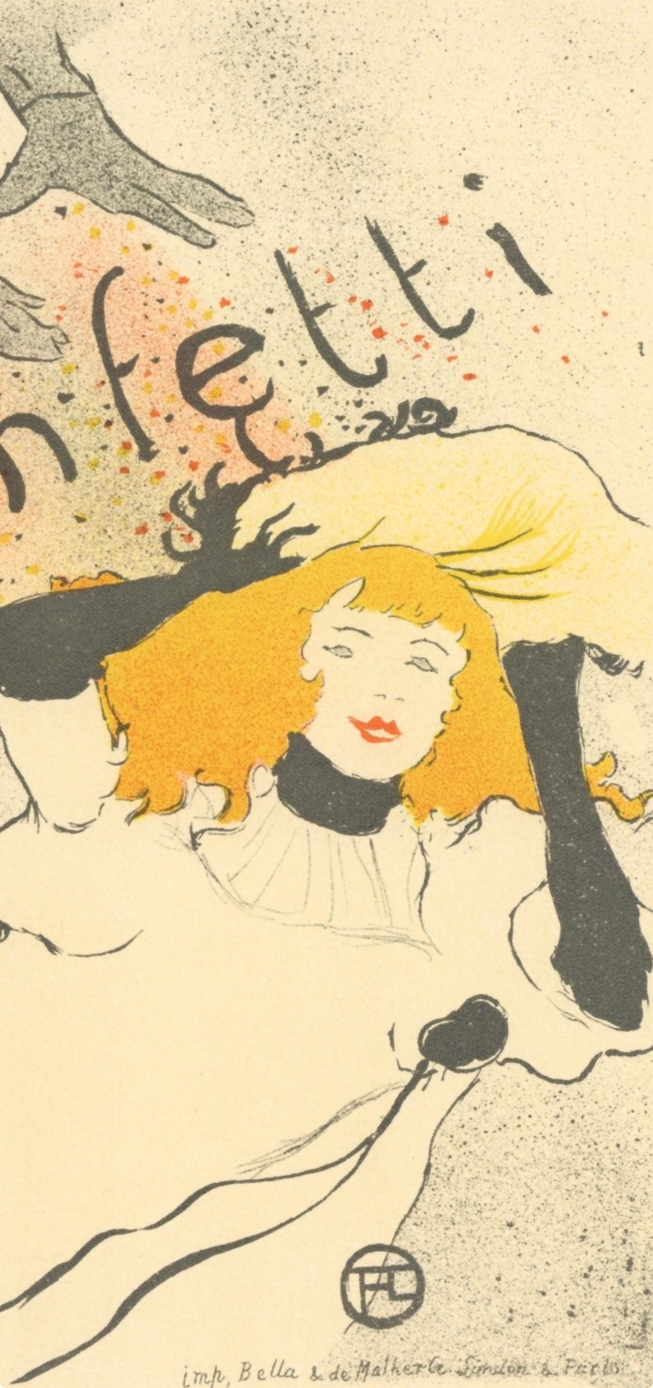 Henri De Toulouse-Lautrec, Confetti, Les Affiches De Toulouse-Lautrec, Lithograph