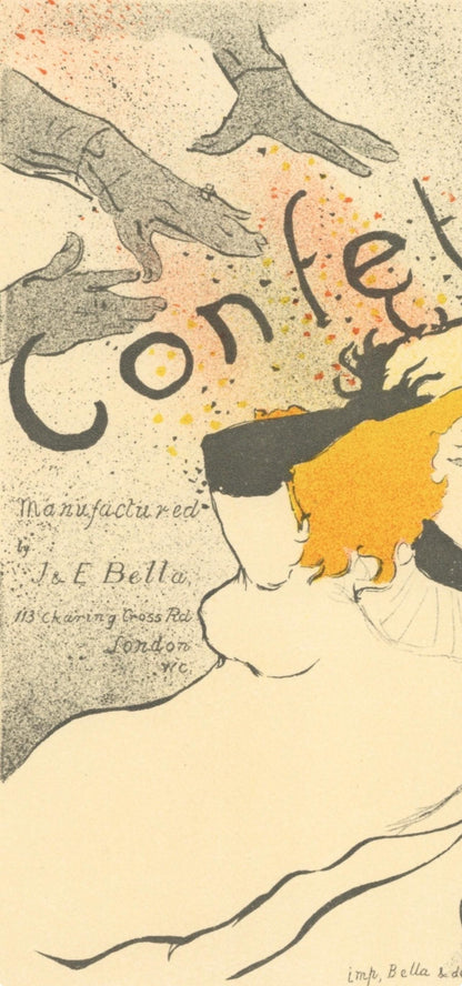 Henri De Toulouse-Lautrec, Confetti, Les Affiches De Toulouse-Lautrec, Lithograph