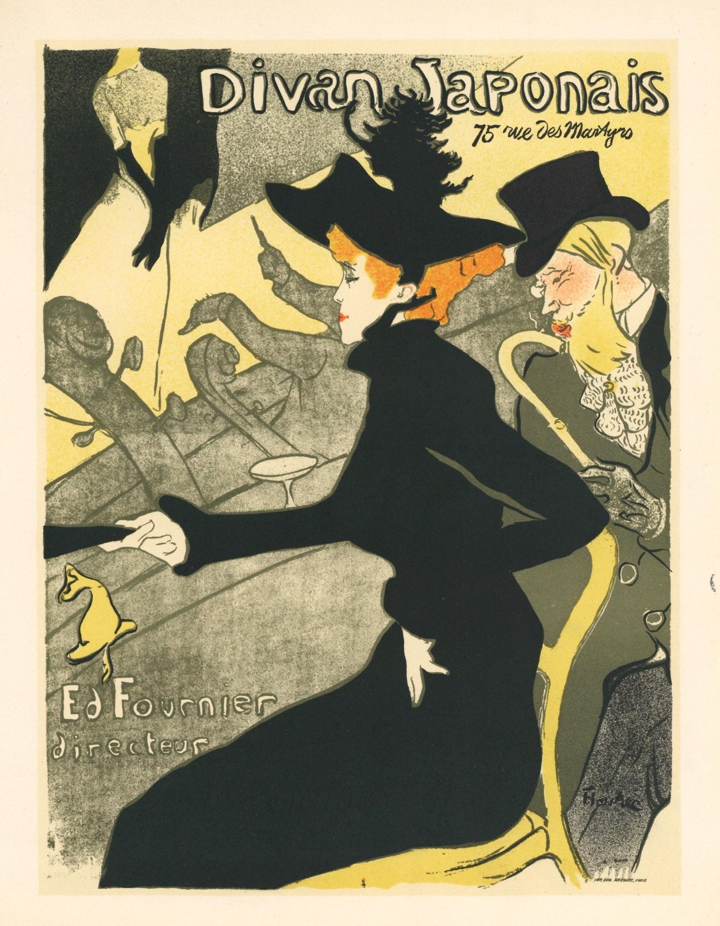 Henri De Toulouse-Lautrec, Le Divan Japonais, Les Affiches De Toulouse-Lautrec, Lithograph