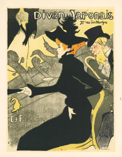 Henri De Toulouse-Lautrec, Le Divan Japonais, Les Affiches De Toulouse-Lautrec, Lithograph