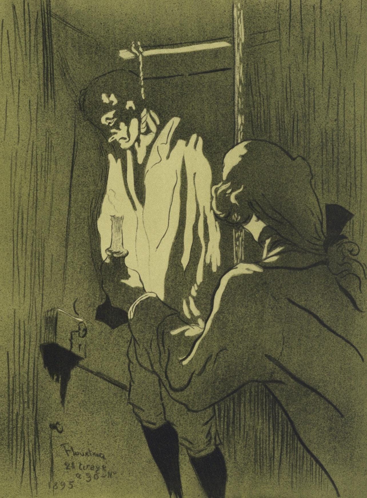 Henri De Toulouse-Lautrec, Le Pendu, Les Affiches De Toulouse-Lautrec, Lithograph