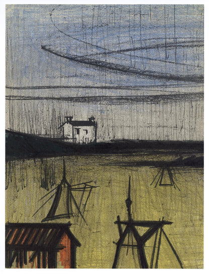 Bernard Buffet, La Petite Plage, Lithographs 1952-1966, Lithograph
