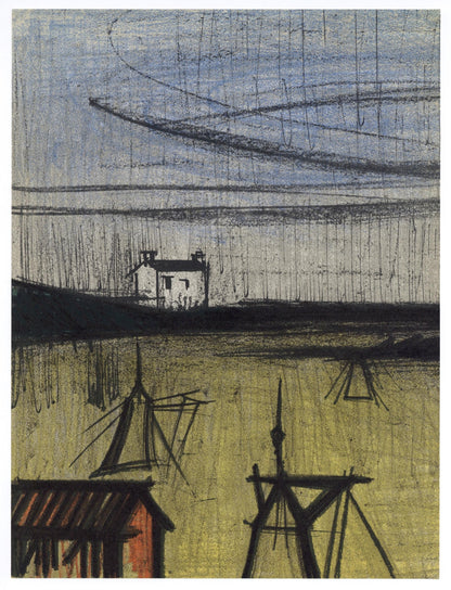 Bernard Buffet, La Petite Plage, Lithographs 1952-1966, Lithograph