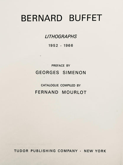 Bernard Buffet, La Route Du Village, Lithographs 1952-1966, Lithograph