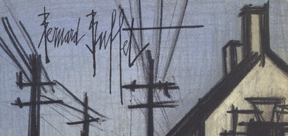 Bernard Buffet, La Route Du Village, Lithographs 1952-1966, Lithograph