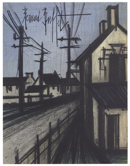 Bernard Buffet, La Route Du Village, Lithographs 1952-1966, Lithograph