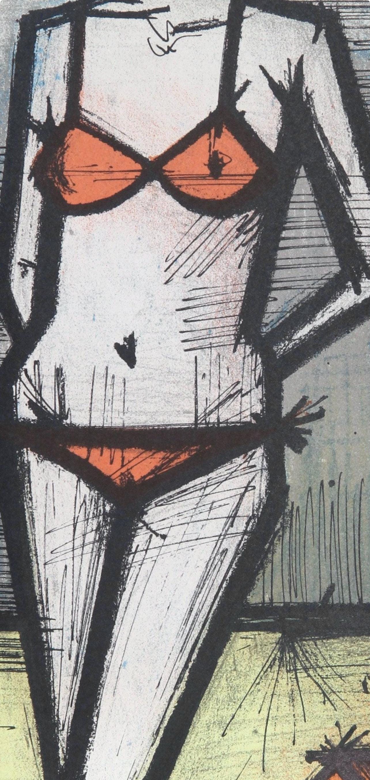 Bernard Buffet, A La Plage, Lithographs 1952-1966, Lithograph