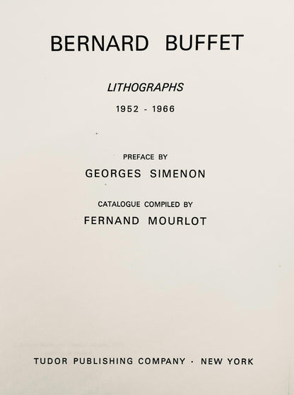 Bernard Buffet, Les Deux Oiseaux, Lithographs 1952-1966, Lithograph