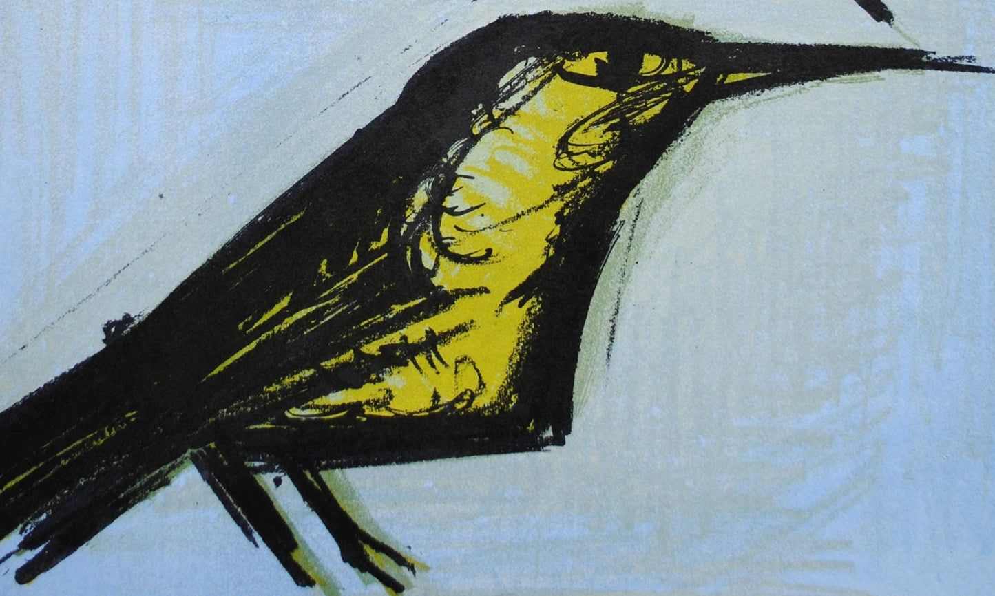 Bernard Buffet, Les Deux Oiseaux, Lithographs 1952-1966, Lithograph