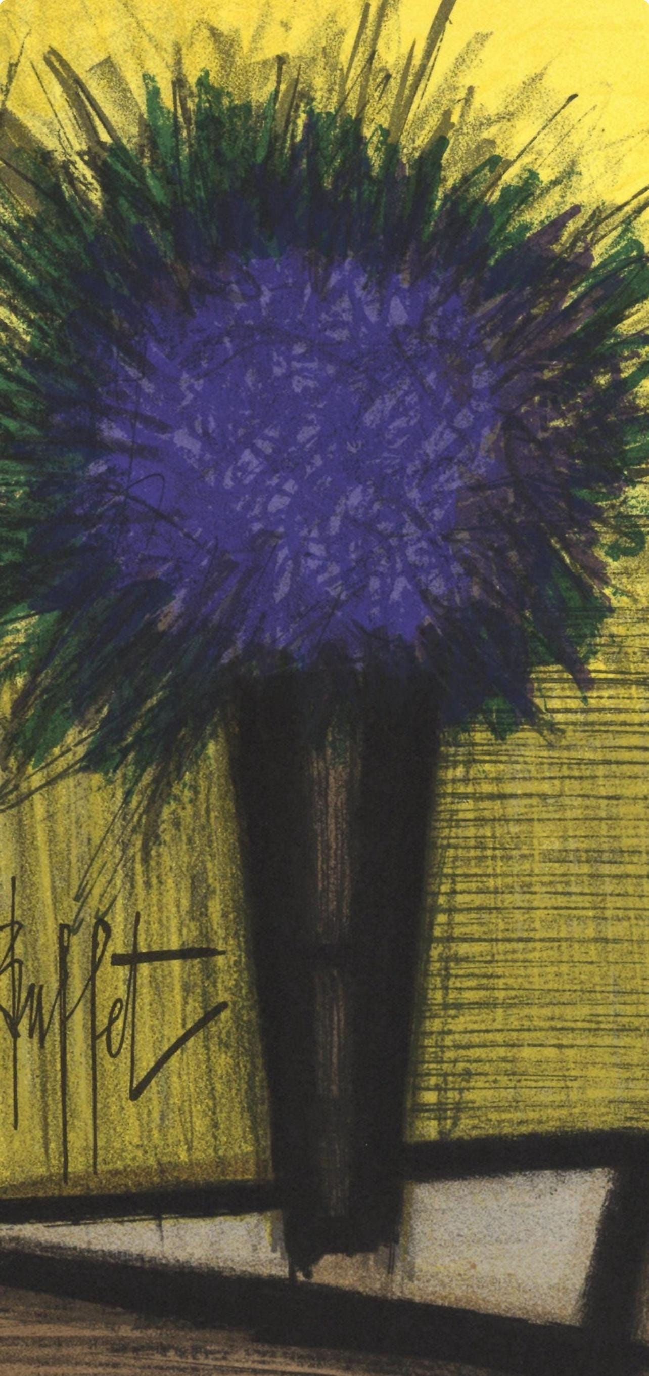 Bernard Buffet, Le Bouquet Violet, Lithographs 1952-1966, Lithograph