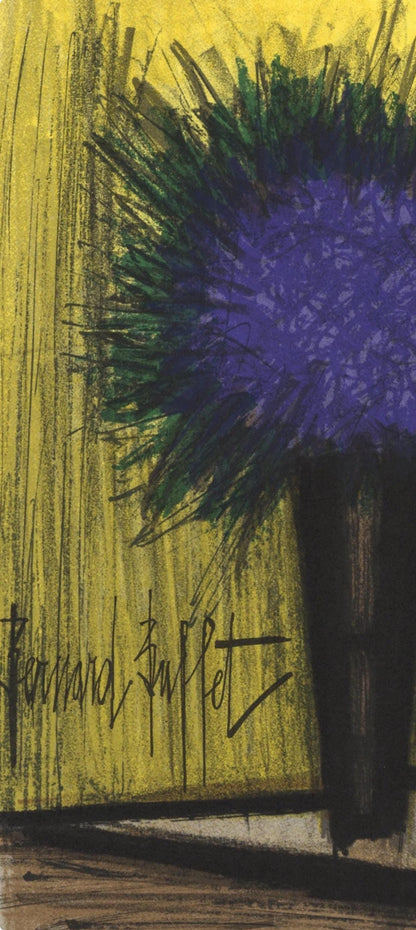Bernard Buffet, Le Bouquet Violet, Lithographs 1952-1966, Lithograph