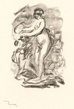 Pierre-Auguste Renoir, Femme Au Cep De Vigne, Les Lithographies De Renoir, Lithograph