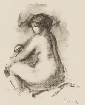 Pierre-Auguste Renoir, Femme Nue Assisse, Lithograph