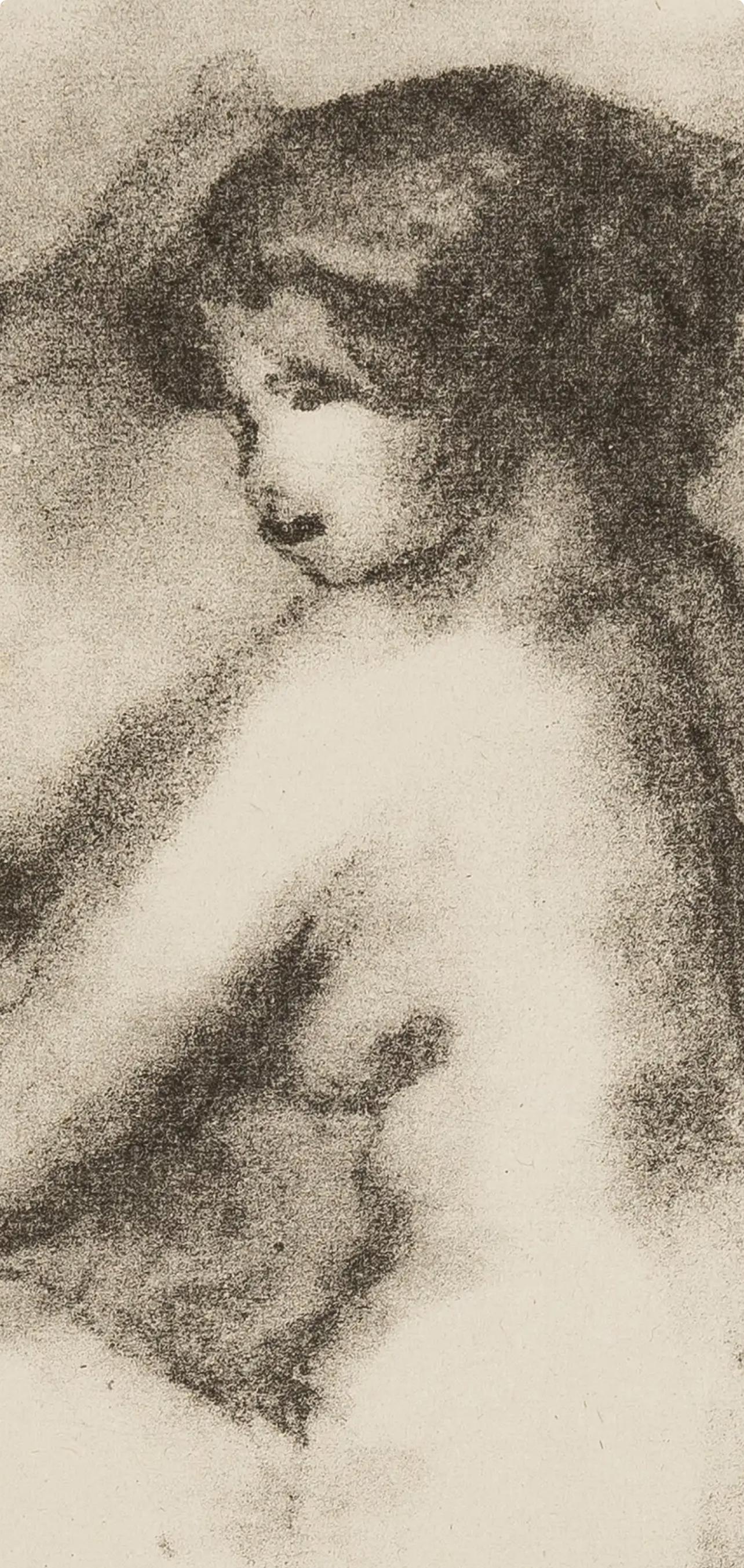 Pierre-Auguste Renoir, Femme Nue Assisse, Lithograph