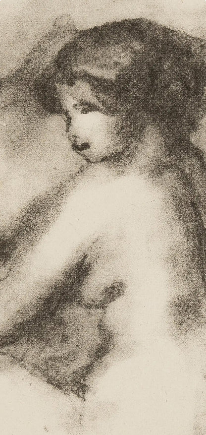 Pierre-Auguste Renoir, Femme Nue Assisse, Lithograph