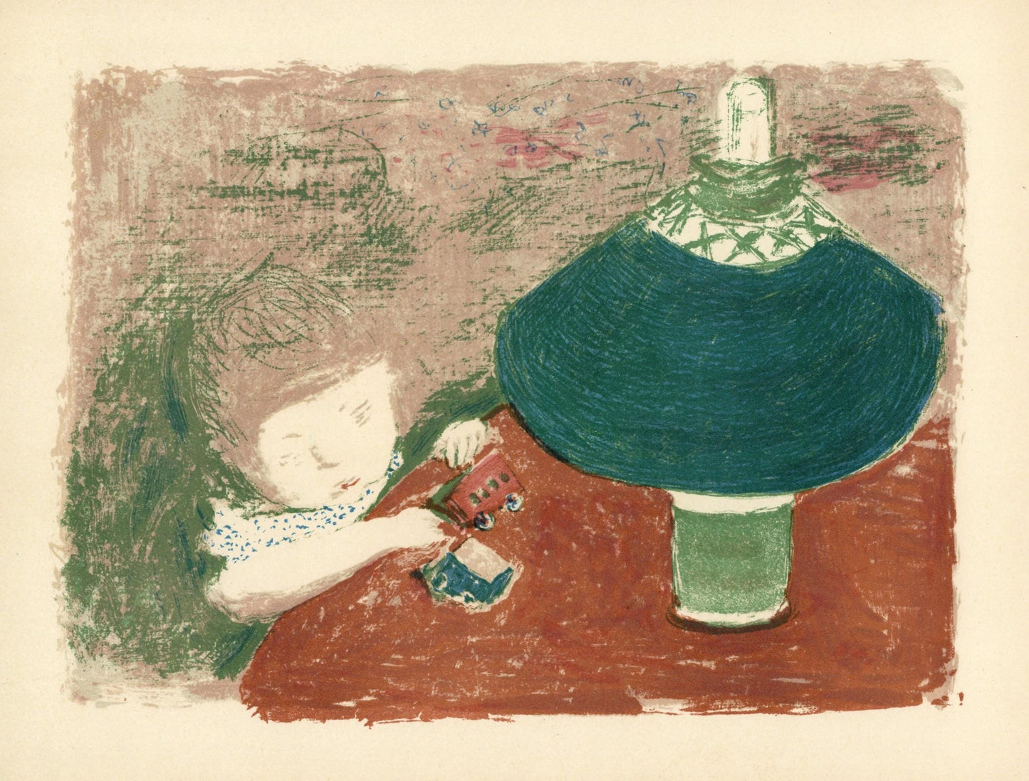 Pierre Bonnard, Lenfant A La Lampe, Bonnard Lithographe, Lithograph