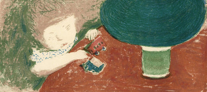 Pierre Bonnard, Lenfant A La Lampe, Bonnard Lithographe, Lithograph