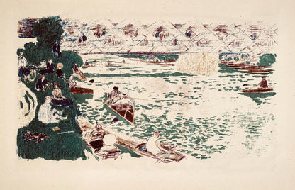 Pierre Bonnard, La Canotage, Bonnard Lithographe, Lithograph