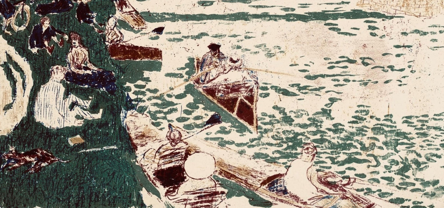 Pierre Bonnard, La Canotage, Bonnard Lithographe, Lithograph