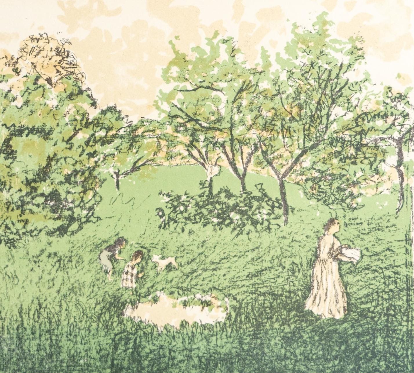 Pierre Bonnard, Le Verger, Bonnard Lithographe, Lithograph