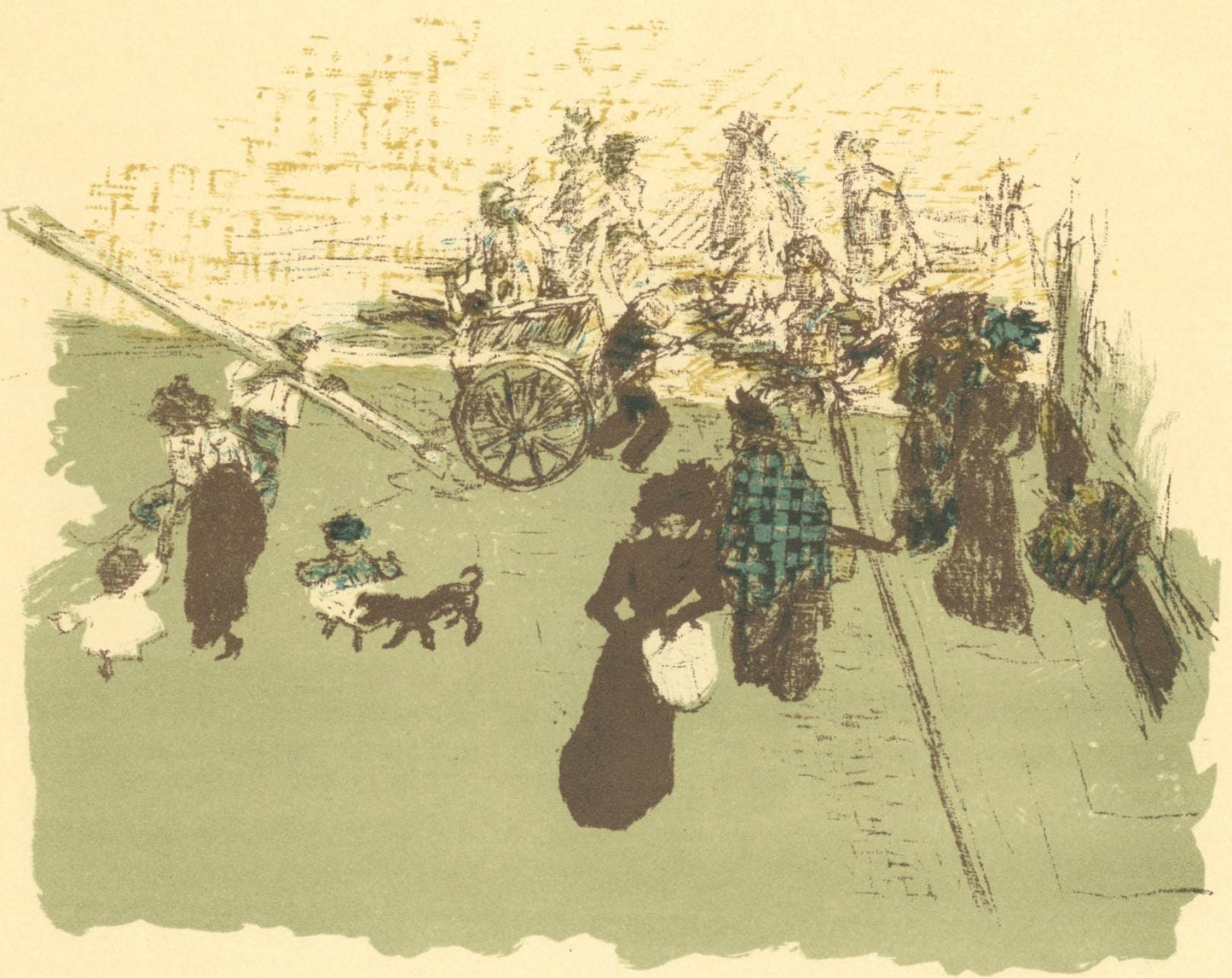 Pierre Bonnard, Coin De Rue, Bonnard Lithographe, Lithograph