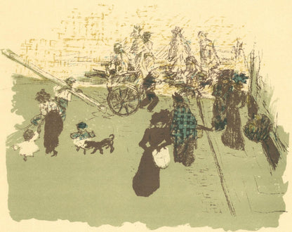 Pierre Bonnard, Coin De Rue, Bonnard Lithographe, Lithograph