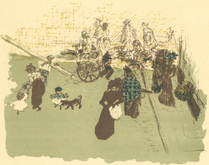 Pierre Bonnard, Coin De Rue, Bonnard Lithographe, Lithograph