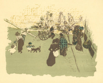 Pierre Bonnard, Coin De Rue, Bonnard Lithographe, Lithograph