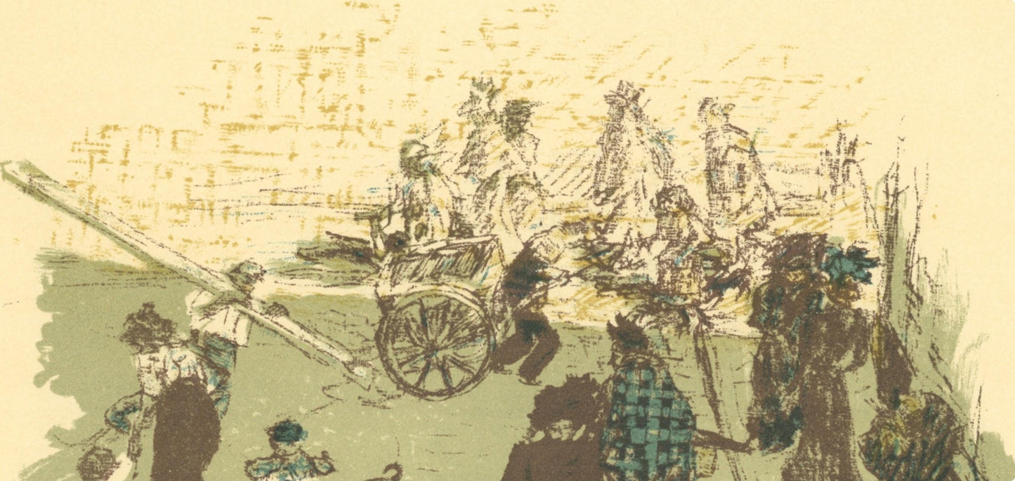 Pierre Bonnard, Coin De Rue, Bonnard Lithographe, Lithograph