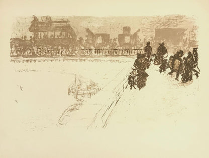 Pierre Bonnard, Le Pont Des Arts, Bonnard Lithographe, Lithograph