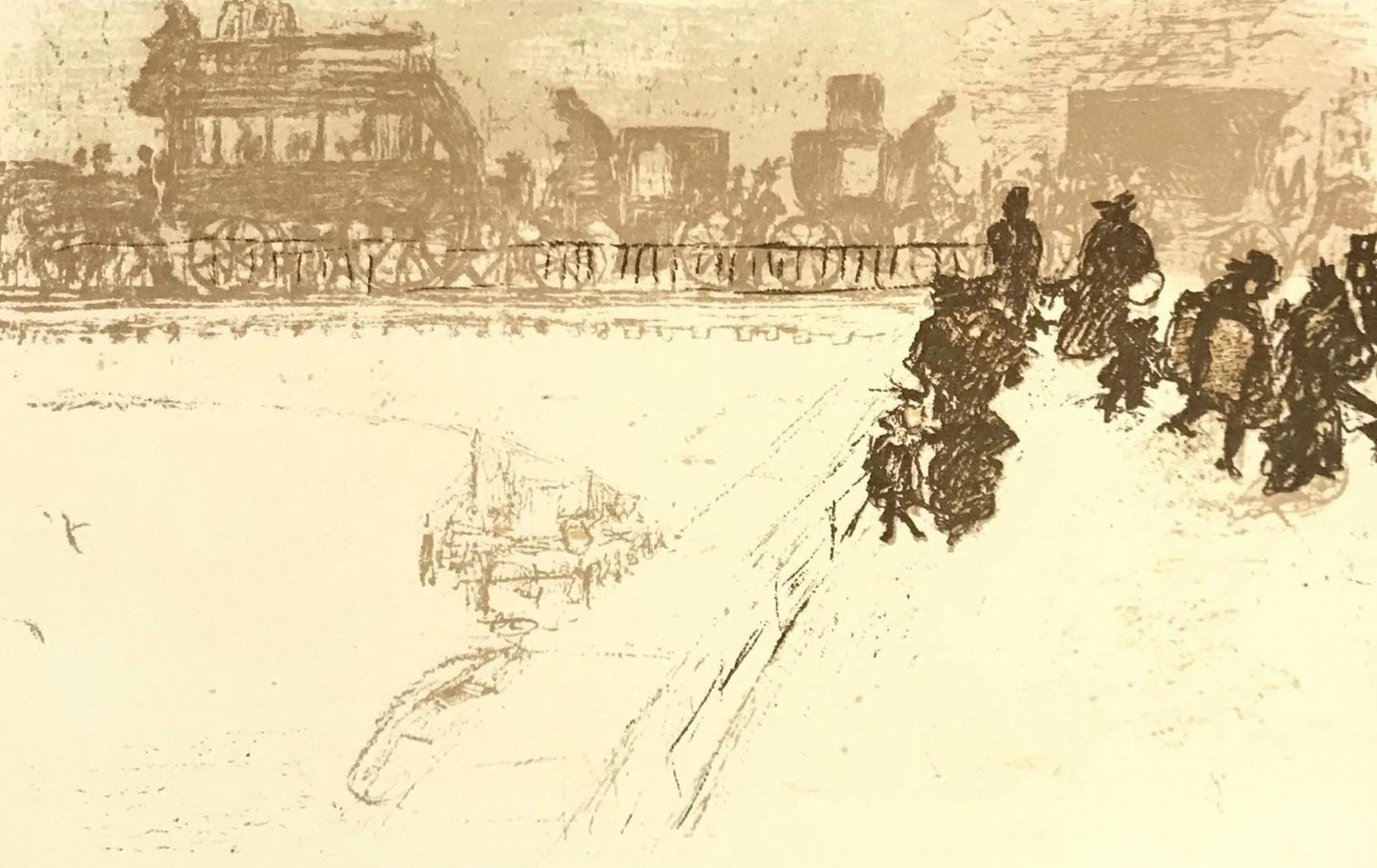 Pierre Bonnard, Le Pont Des Arts, Bonnard Lithographe, Lithograph