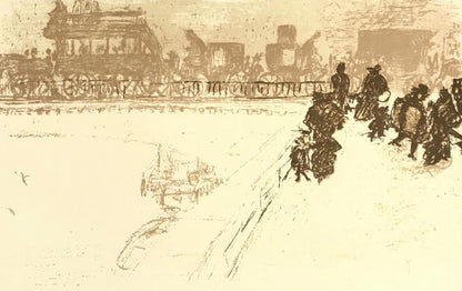 Pierre Bonnard, Le Pont Des Arts, Bonnard Lithographe, Lithograph