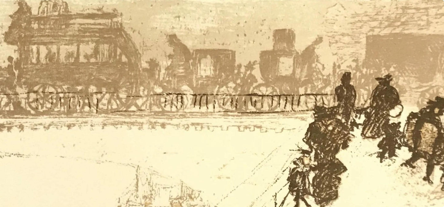 Pierre Bonnard, Le Pont Des Arts, Bonnard Lithographe, Lithograph