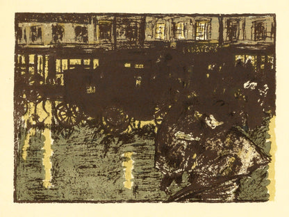 Pierre Bonnard, Rue Le Soir Sous La Pluie, Bonnard Lithographe, Lithograph
