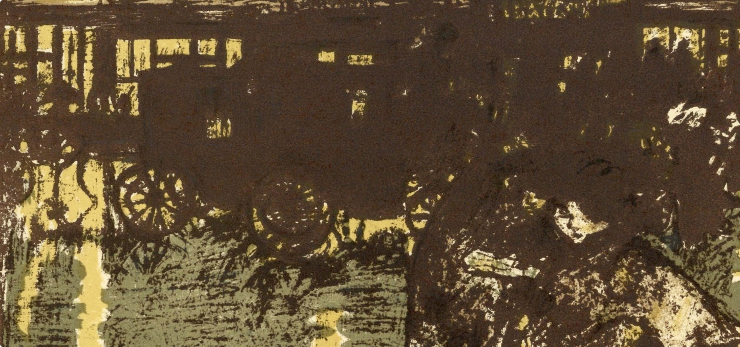 Pierre Bonnard, Rue Le Soir Sous La Pluie, Bonnard Lithographe, Lithograph