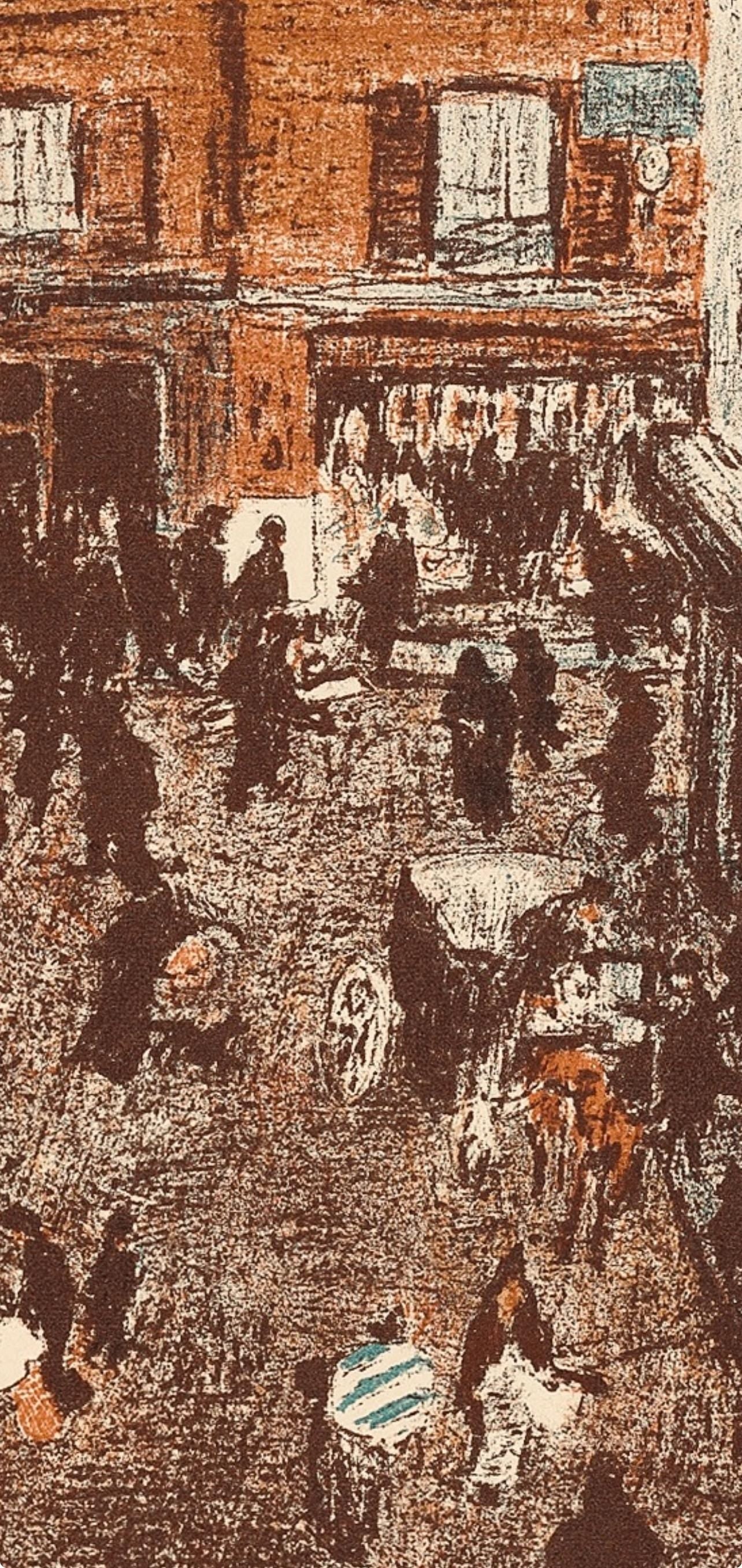 Pierre Bonnard, Coin De Rue Vue Den Haut, Bonnard Lithographe, Lithograph