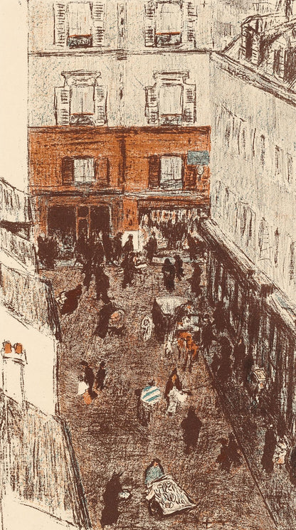 Pierre Bonnard, Coin De Rue Vue Den Haut, Bonnard Lithographe, Lithograph