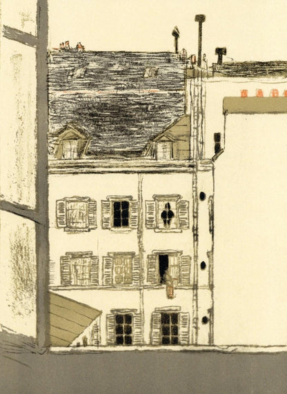 Lithograph - Pierre Bonnard - Maison dans la cour - Bonnard Lithographe