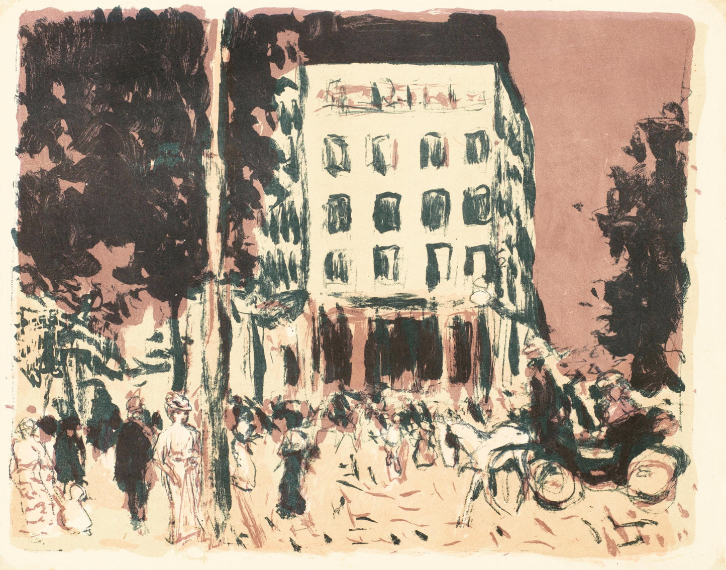 Pierre Bonnard, Les Boulevards, Bonnard Lithographe, Lithograph
