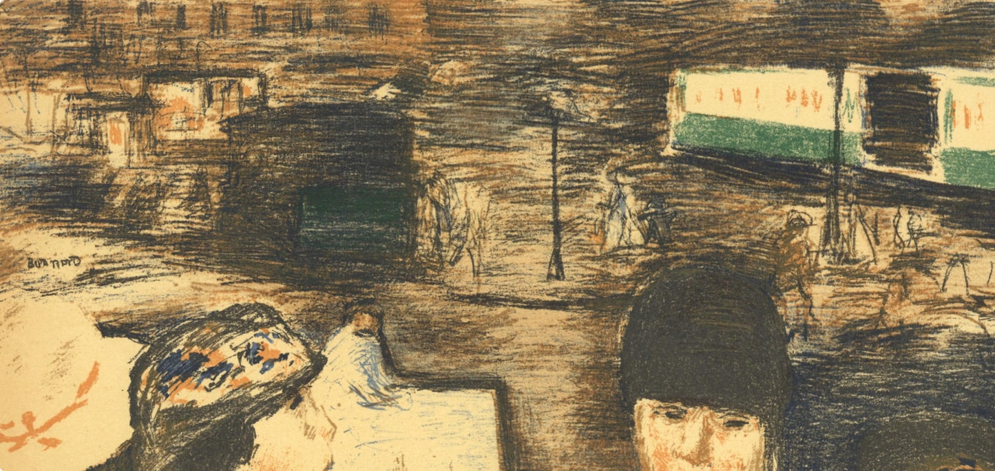 Pierre Bonnard, Place Clichy, Bonnard Lithographe, Lithograph