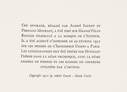 Pierre Bonnard, Frontispiece, Bonnard Lithographe, Lithograph
