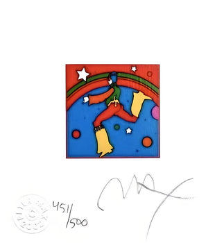 Peter Max, Cosmic Jumper, Detail Iii, Hand Signed, Official Lithograph