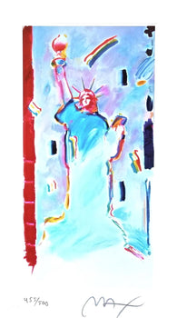 Peter Max, Statue Of Liberty I, Hand Signed, Official Lithograph