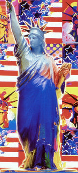 Peter Max, God Bless America, Hand Signed, Official Lithograph