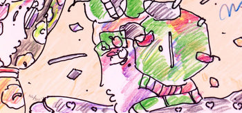 Peter Max, Lady Thru Window, Hand Signed, Official Lithograph