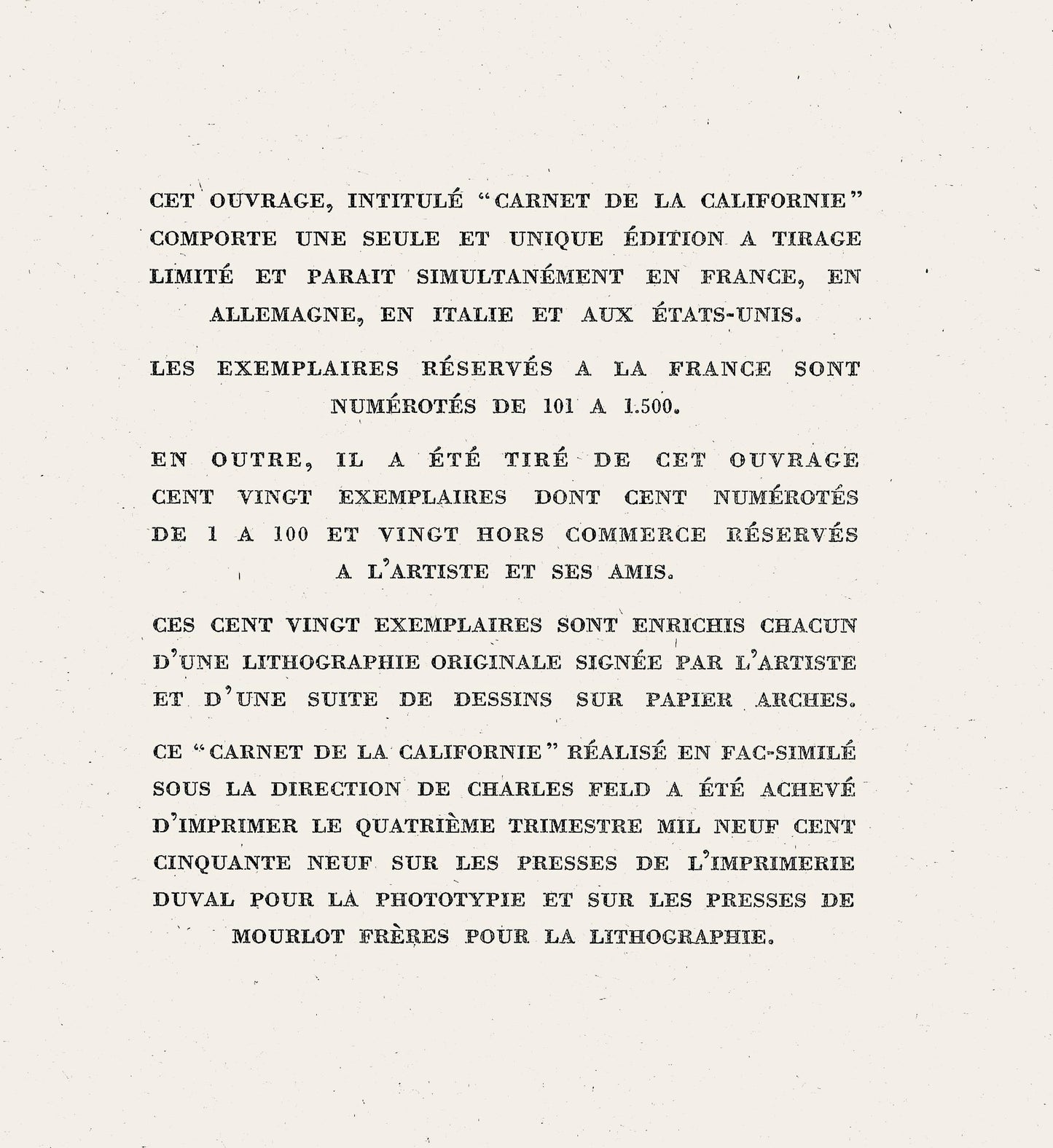 Picasso Pablo, 101 Cramer Composition Carnet La Californie Collotype