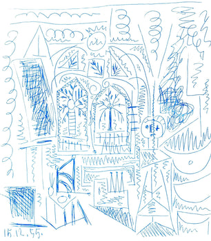 Pablo Picasso, Composition (Cramer 101), Carnet De La Californie, Collotype