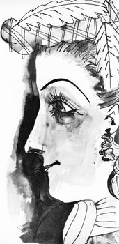 Pablo Picasso, Profil De Jeune Fille En Chapeau (Cramer 84; J./S. 77), 40 Dessins De Picasso En